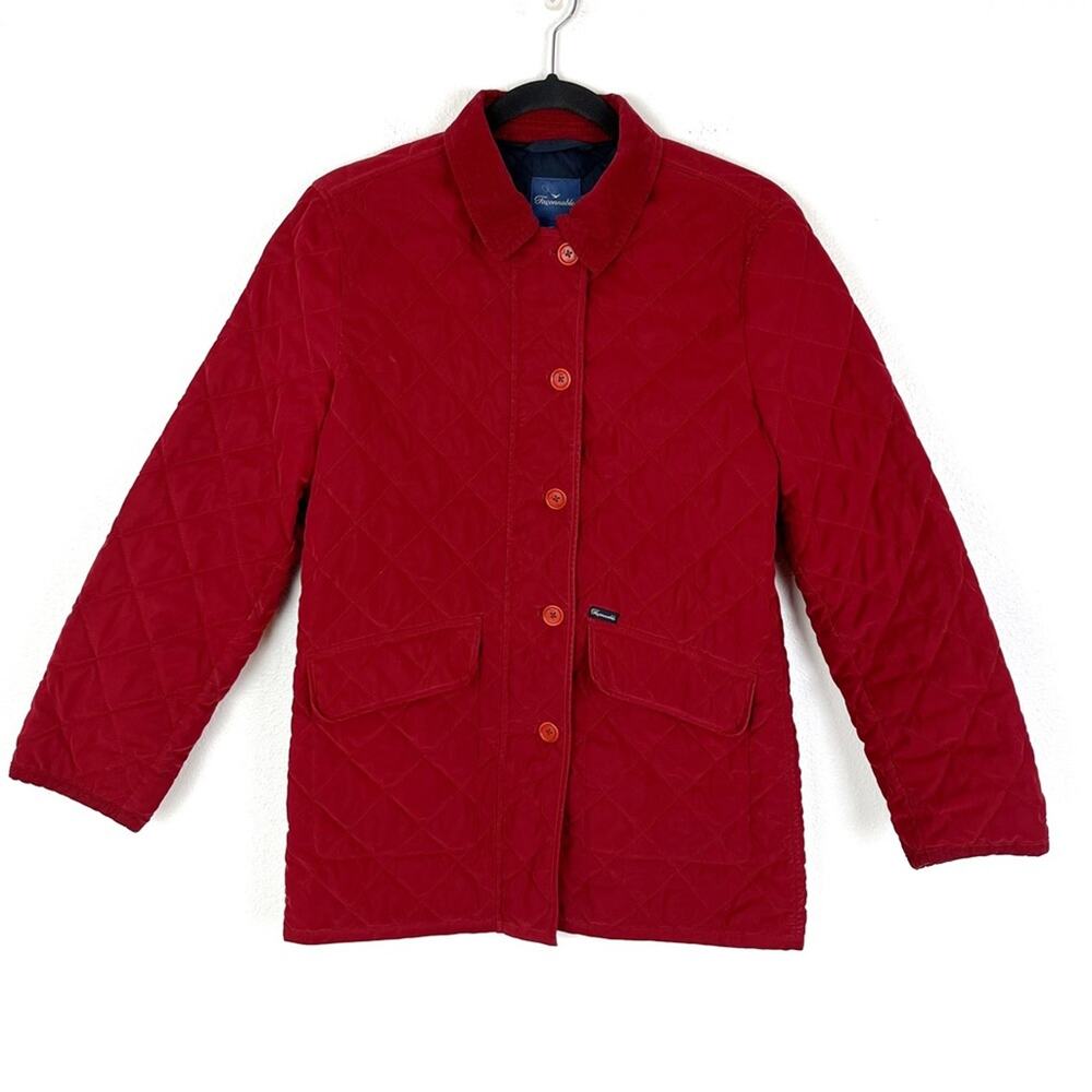 Facconable Red Quilted Jacket XS City Chic - Picture 2 of 14